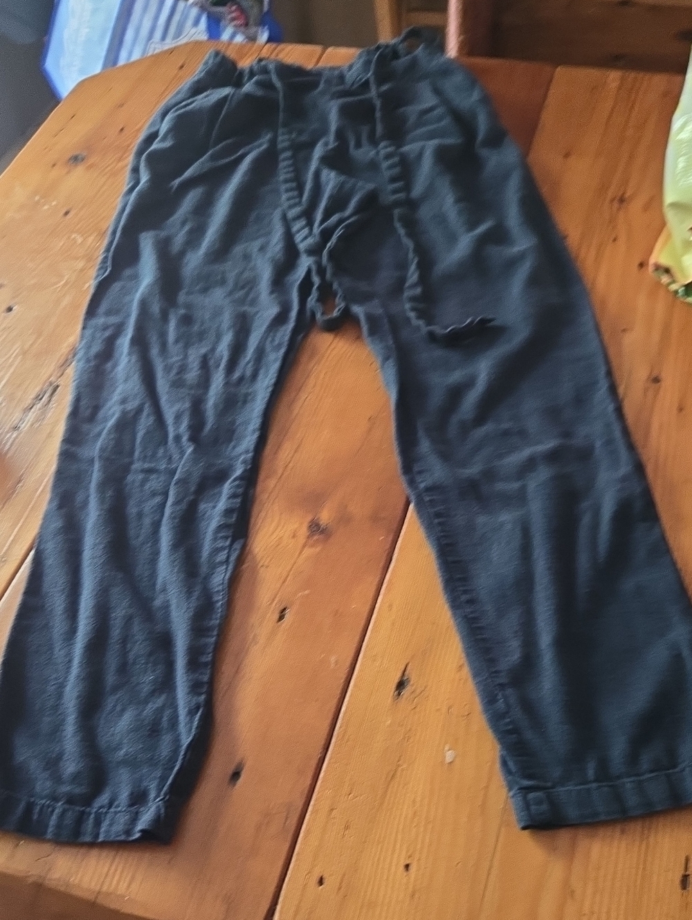 Forever 21 Black Drawstring Pants Sz M